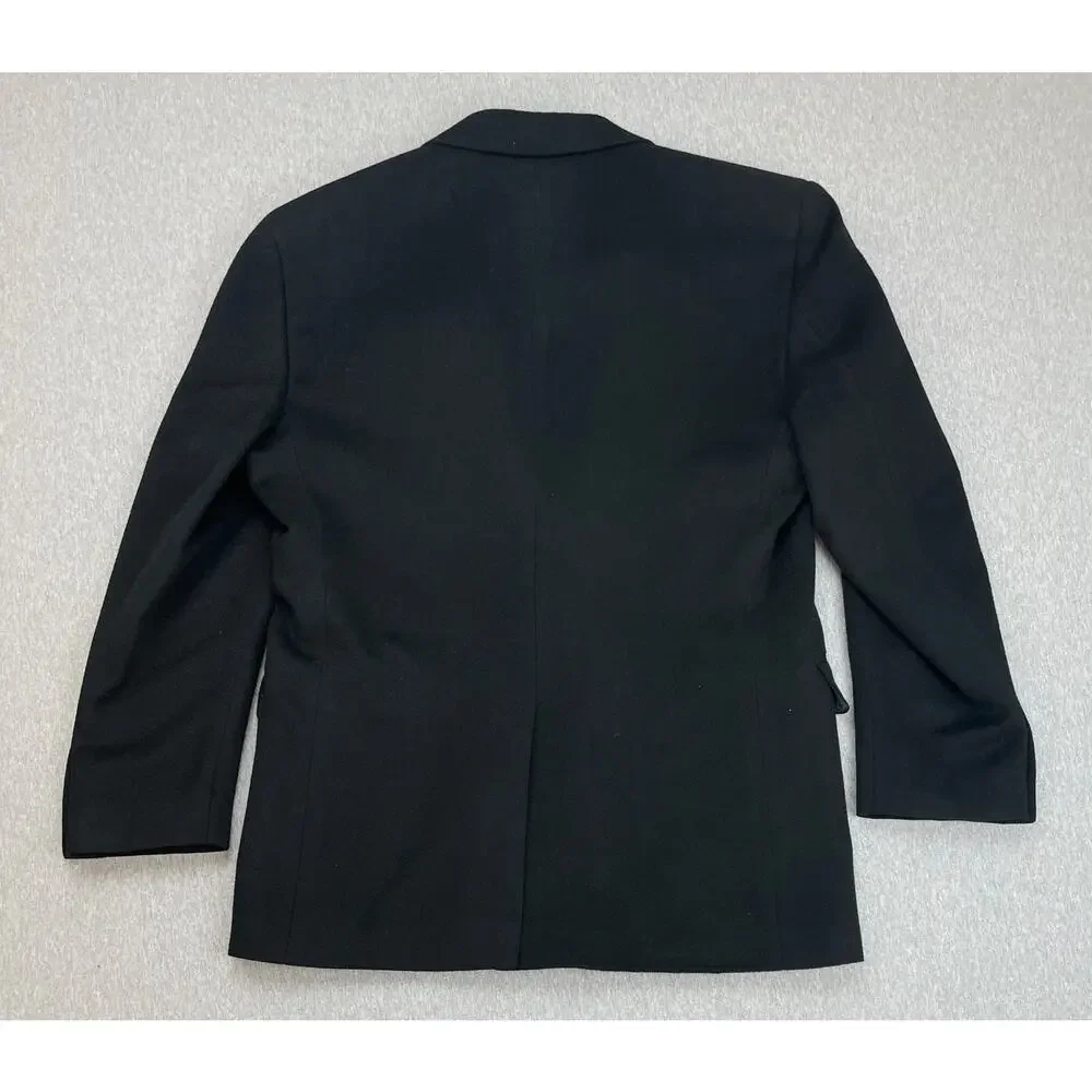Jos A Bank Blazer Mens 42R Black 100% Camel Hair Single Breasted 2-Button Jacket